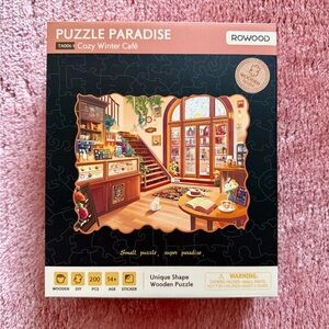 Rowood Cozy Winter Café 200 piece wooden Puzzle